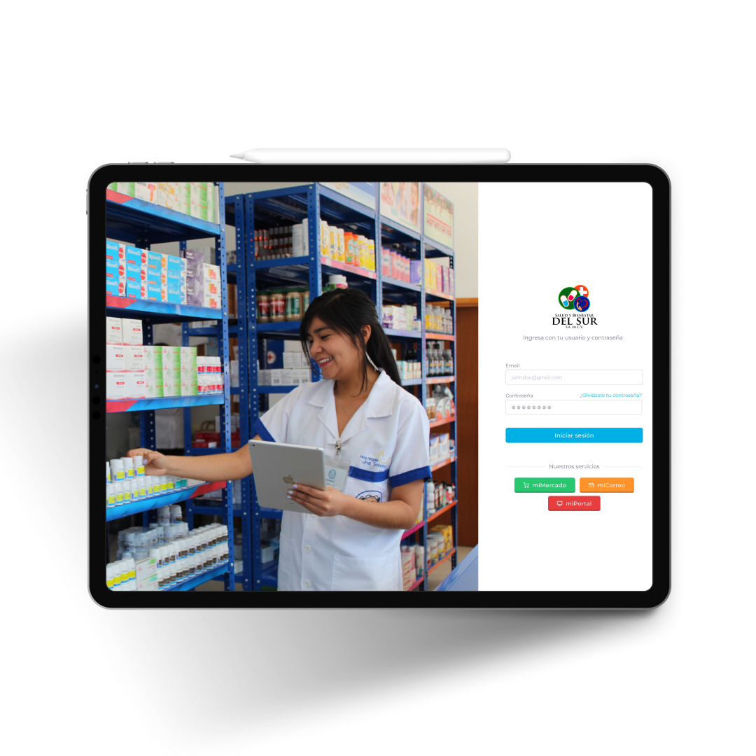 iPad Prototype SaludyBS Product Design Web Development intranet App